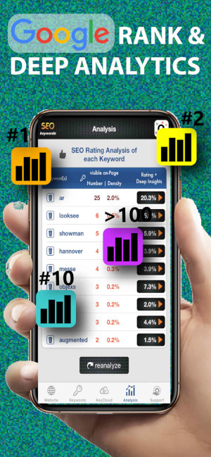 SEO Keywords App Analytics Image